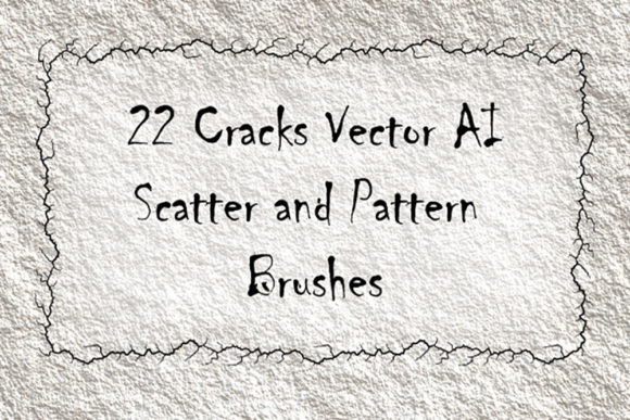 22 Crack Shabby Illustrator Brushes for Grunge Art