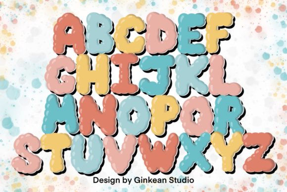 Elevate Designs with Cloudy Alphabet Brushes