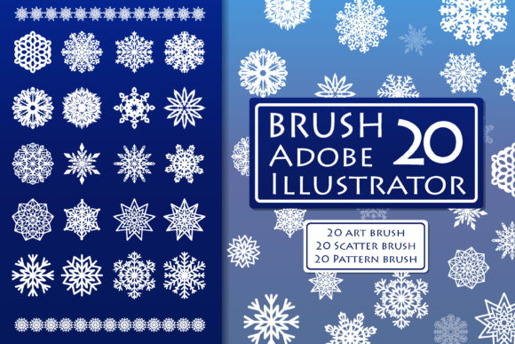 Elevating Digital Design with Vector Snowflake Brushes for Adobe Illustrator