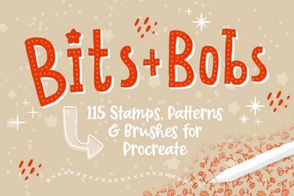 Evaluating Bits Bobs - Procreate Deco Brushes for Digital Illustration