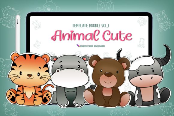 Evaluating Procreate Animal Cute Characters Brushes for Digital Design and Print Projects