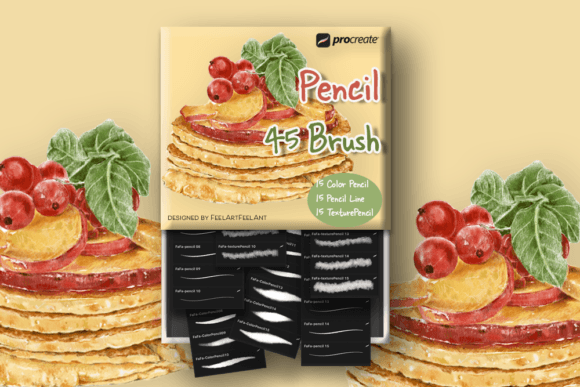 Evaluating the 45 Pencil Brushes for Procreate Pack for Digital Sketching and Lettering