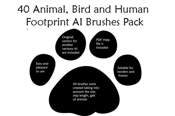 Integrating 40 Footprints Illustrator Brushes into Professional Design Workflows