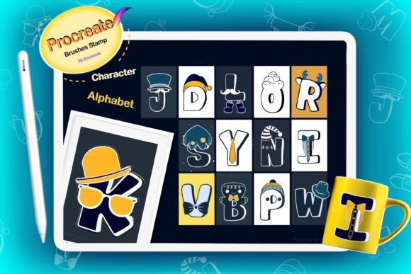 Integrating Alphabet Christmas Characters Brushes into Your Digital Design Workflow