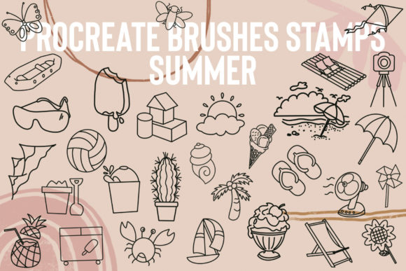 Integrating Procreate Brushes Stamp Summer into Your Digital Art Workflow
