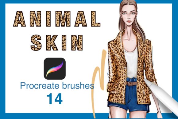 Master Fashion Illustration with Animal Skin Procreate Brushes