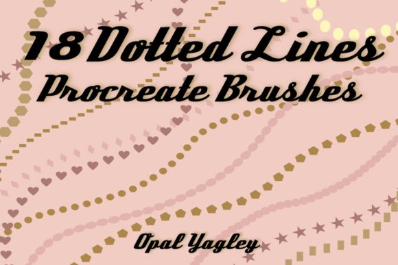 Mastering Patterns with 18 Dotted Line Procreate Brushes
