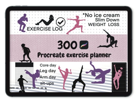 Maximizing Workflow with the Procreate Exercise Planner 300 Brushes
