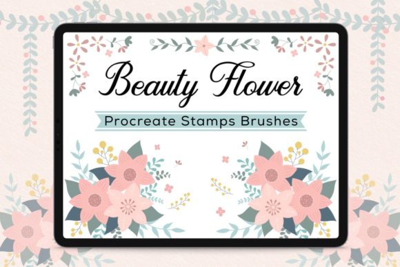 Streamlining Digital Art with Procreate Stamp Brushes - Beauty Flower